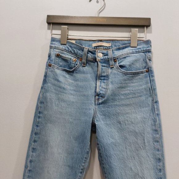 Levis Wedgie Straight Premium Denim Jive Indigo - Picture 4 of 9